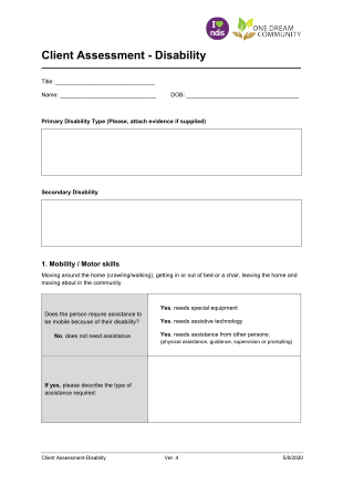 Participant Forms (New participants)